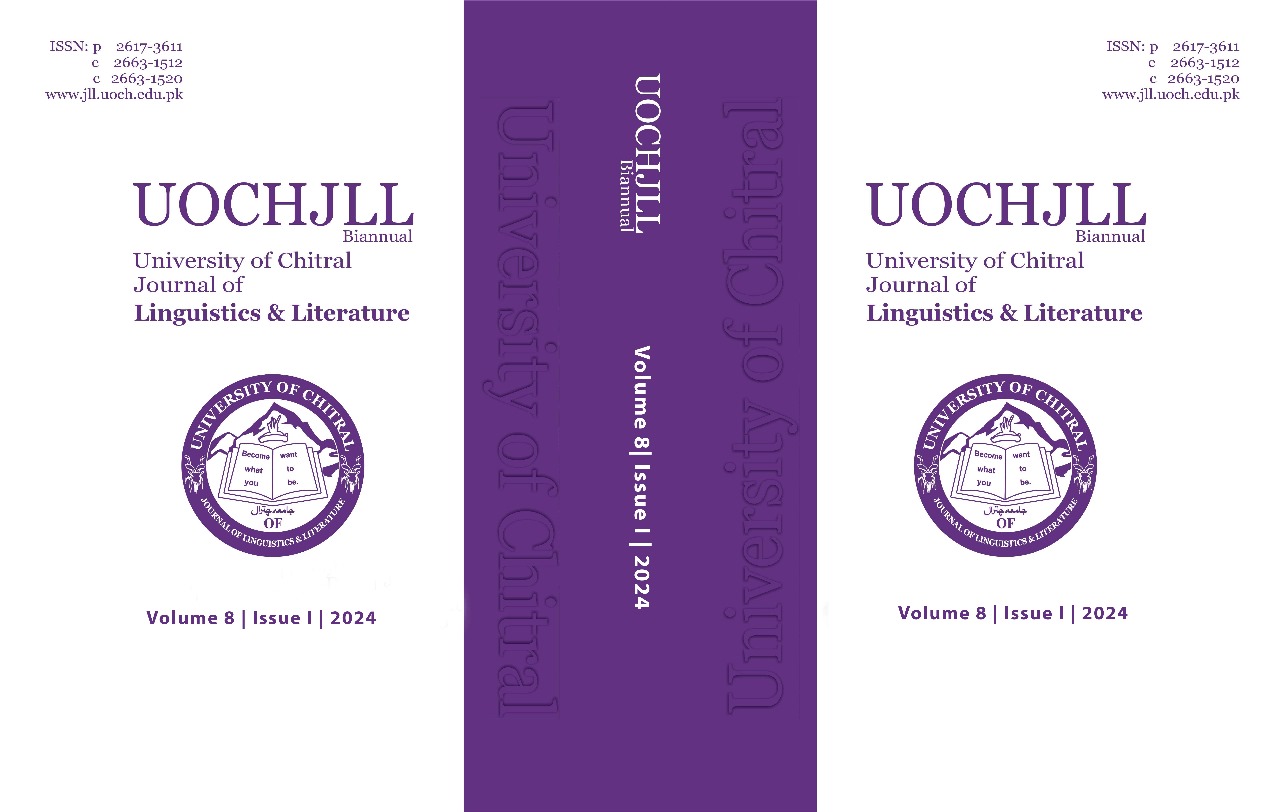 					View Vol. 8 No. I (2024): University of Chitral Journal of Linguistics and Literature
				